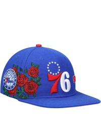 PRO STANDARD Royal Philadelphia 76ers Roses Snapback Hat At Nordstrom