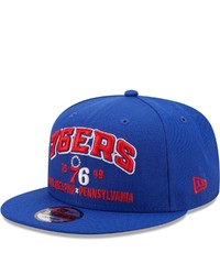 New Era Royal Philadelphia 76ers Stacked 9fifty Snapback Hat At Nordstrom