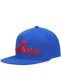 Mitchell & Ness Royal Washington Bullets Hardwood Classics Tonal Snapback Hat In Blue At Nordstrom