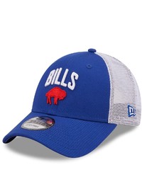 New Era Royalwhite Buffalo Bills Historic Logo Team Title Trucker 9forty Snapback Hat At Nordstrom