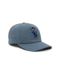 Canali Travels With 8on8 Cafra Cat Embroidered Baseball Cap