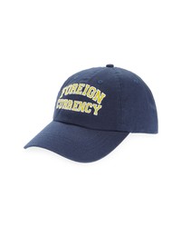 Foreign Currency Varsity Logo Baseball Cap In Navy At Nordstrom