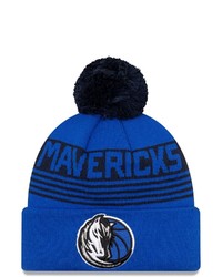 New Era Blue Dallas Mavericks Proof Cuffed Knit Hat With Pom At Nordstrom