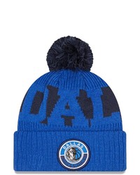 New Era Blue Dallas Mavericks Sport Logo Cuffed Knit Hat With Pom At Nordstrom