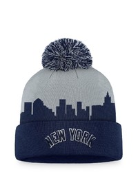 FANATICS Branded Navygray New York Yankees Hometown Cuffed Pom Knit Hat At Nordstrom