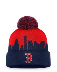 FANATICS Branded Navyred Boston Red Sox Hometown Cuffed Pom Knit Hat At Nordstrom