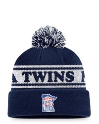 FANATICS Branded Navywhite Minnesota Twins Sport Resort Cuffed Knit Hat With Pom At Nordstrom