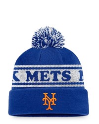 FANATICS Branded Royalwhite New York Mets Sport Resort Cuffed Knit Hat With Pom At Nordstrom