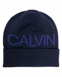 Calvin Klein Jeans Logo Print Knitted Beanie
