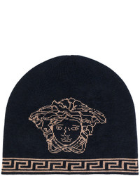 Versace Medusa Intarsia Beanie Hat
