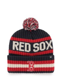 '47 Navy Boston Red Sox Bering Cuffed Knit Hat With Pom At Nordstrom