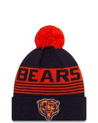 New Era Navy Chicago Bears Proof Cuffed Knit Hat With Pom At Nordstrom