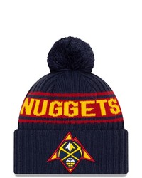 New Era Navy Denver Nuggets 2021 Nba Draft Cuffed Knit Hat With Pom At Nordstrom