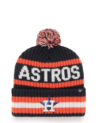 '47 Navy Houston Astros Bering Cuffed Knit Hat With Pom At Nordstrom