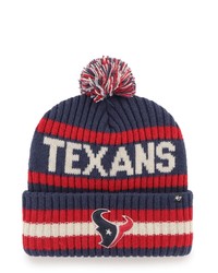 '47 Navy Houston Texans Bering Cuffed Knit Hat With Pom At Nordstrom