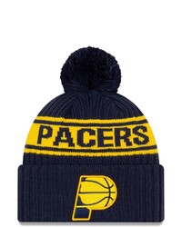 New Era Navy Indiana Pacers 2021 Nba Draft Cuffed Knit Hat With Pom At Nordstrom