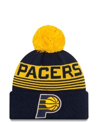 New Era Navy Indiana Pacers Proof Cuffed Knit Hat With Pom At Nordstrom