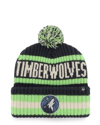 '47 Navy Minnesota Timberwolves Bering Cuffed Knit Hat With Pom At Nordstrom