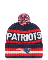 '47 Navy New England Patriots Bering Cuffed Knit Hat With Pom At Nordstrom