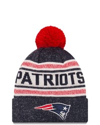 New Era Navy New England Patriots Toasty Cover Cuffed Knit Hat With Pom At Nordstrom