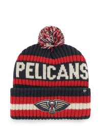 '47 Navy New Orleans Pelicans Bering Cuffed Knit Hat With Pom At Nordstrom