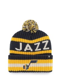 '47 Navy Utah Jazz Bering Cuffed Knit Hat With Pom At Nordstrom
