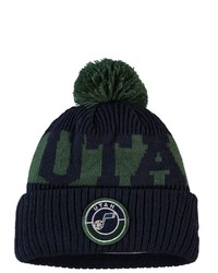 New Era Navy Utah Jazz Sport Logo Cuffed Knit Hat With Pom At Nordstrom