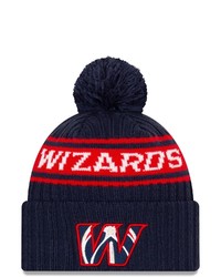 New Era Navy Washington Wizards 2021 Nba Draft Cuffed Knit Hat With Pom At Nordstrom