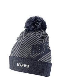 Nike Navygray Team Usa Futura Cuffed Knit Hat With Pom At Nordstrom