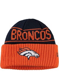 New Era Navyorange Denver Broncos Reversible Cuffed Knit Hat At Nordstrom