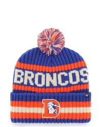 '47 Royal Denver Broncos Legacy Bering Cuffed Knit Hat With Pom At Nordstrom