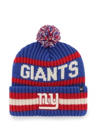 '47 Royal New York Giants Bering Cuffed Knit Hat With Pom At Nordstrom