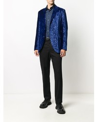 Etro Abstract Print Single Breasted Blazer