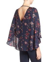 Cupcakes And Cashmere Floral Print Top