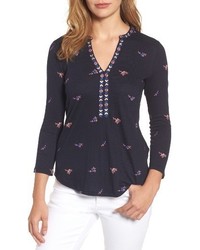 Lucky Brand Floral Print Top