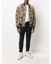 VERSACE JEANS COUTURE Baroque Print Reversible Bomber Jacket