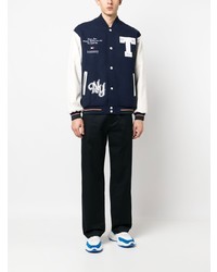 Tommy Jeans Graphic Print Panelled Bomber Jacket