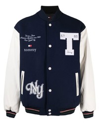 Tommy Jeans Graphic Print Panelled Bomber Jacket