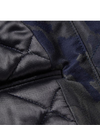 MAISON KITSUNÉ Maison Kitsun Camouflage Jacquard Cotton Blend Bomber Jacket
