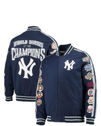 G-III SPORTS BY CARL BANKS Navy New York Yankees Game Plan Commemorative Full Zip Jacket At Nordstrom