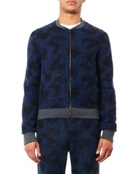 Robinson Les Bains Gstaad Leopard Print Bomber Jacket