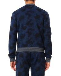 Robinson Les Bains Gstaad Leopard Print Bomber Jacket