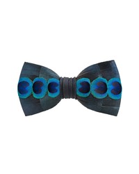 Brackish & Bell Abalone Feather Bow Tie
