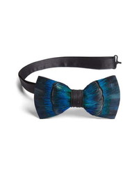 Brackish & Bell Patterson Feather Bow Tie