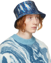 Feng Chen Wang Blue Jacquard Bucket Hat