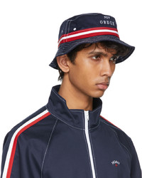 Noah Navy Red New Order Edition Crusher Bucket Hat
