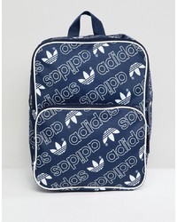 adidas Originals Classic Medium Backpack In All Over Logo