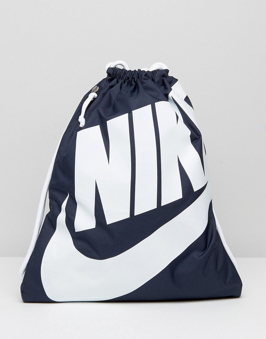blue nike drawstring bag