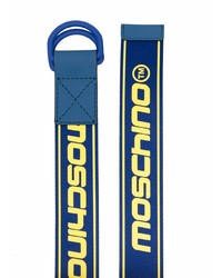 Moschino Two Tone Logo Print Belt