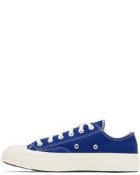 Comme Des Garcons Play Blue Converse Edition Chuck 70 Sneakers